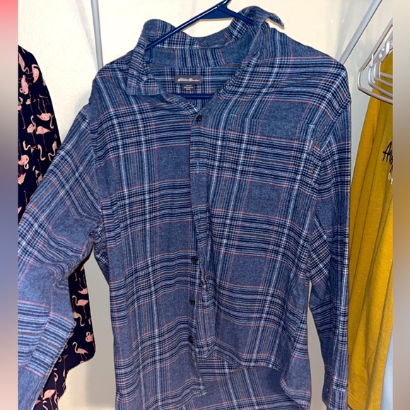 Eddie Bauer Old School flannel button up Size medium - Picture 1 of 3